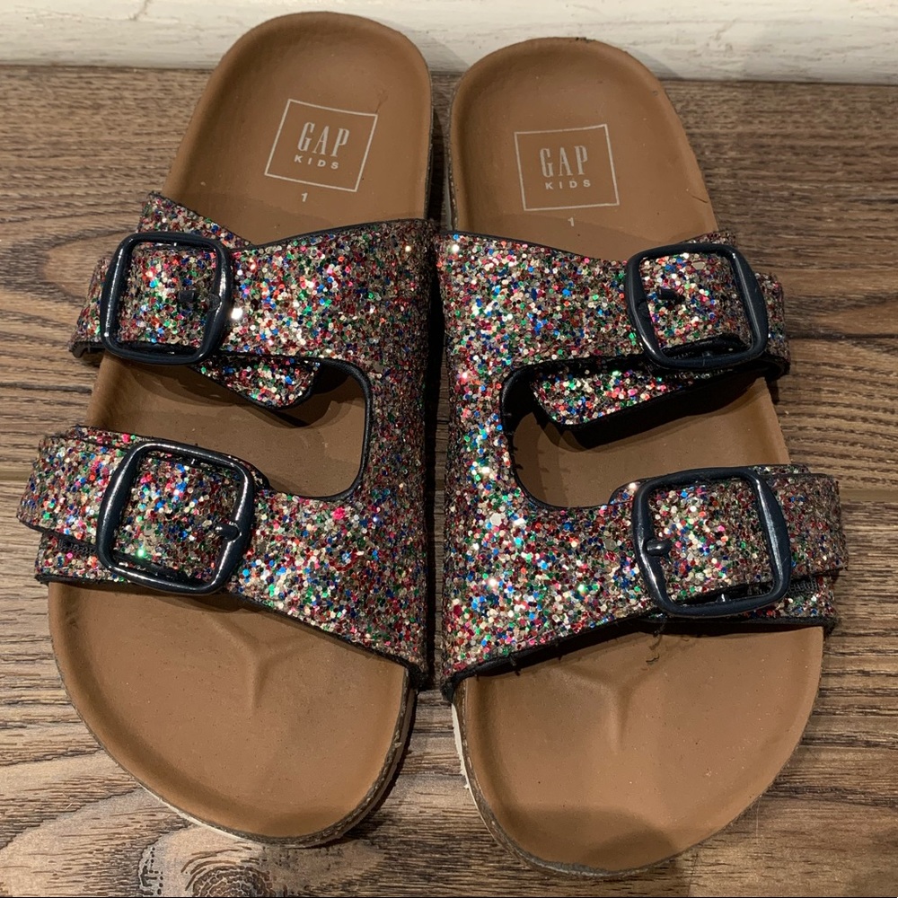 Girls Glitter Gap Sandals size 1